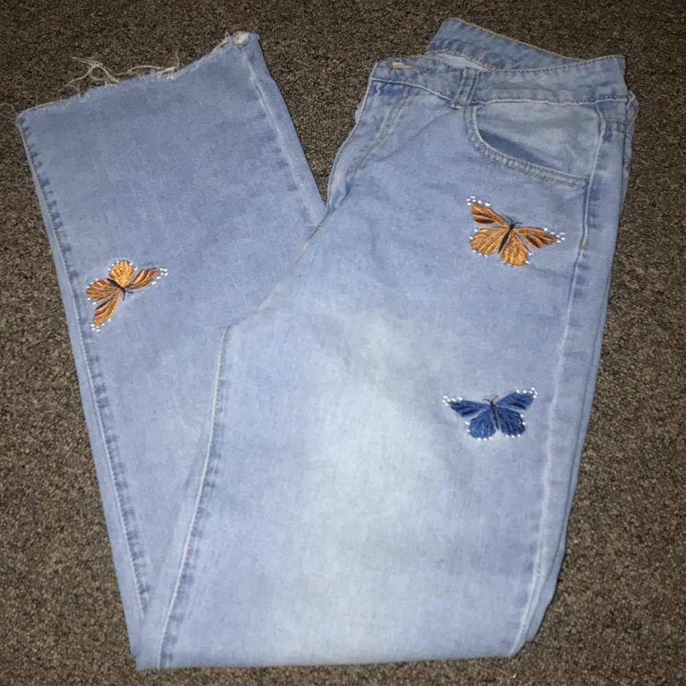 Beautiful butterfly jeans!